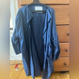 Not perfect linen NPL Sintra jacket, Long